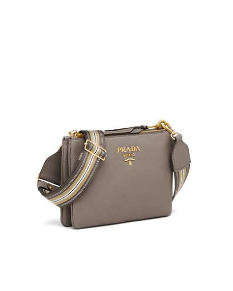 prada small logo leather pebbled crossbody bag|Prada crossbody bag nylon.